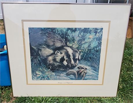 Badger / Chipmunk Print