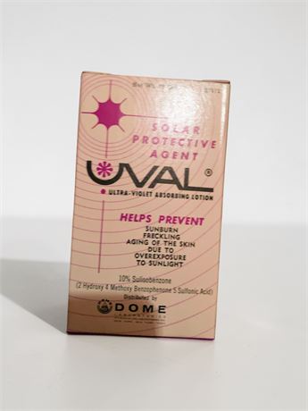 Dome Laboratories UVAL Solar Protective Ultra-Violet Absorbing Lotion Lot