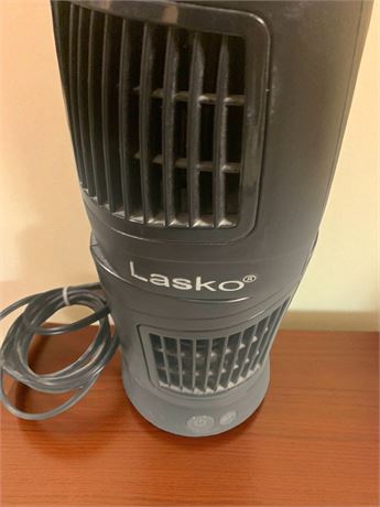 Lasko Black Oscillating Desk Fan