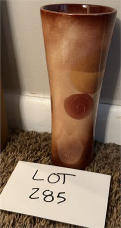 Vintage Signed Pilsner Vase 8”