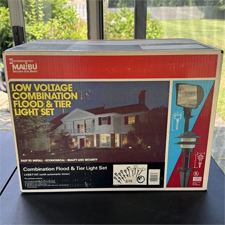 New - Low Voltage Combination Flood & Tier Light Set