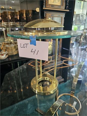 Brass UFO Style Table Lamp