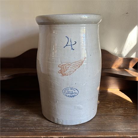 4 Gallon Red Wing Stoneware Crock