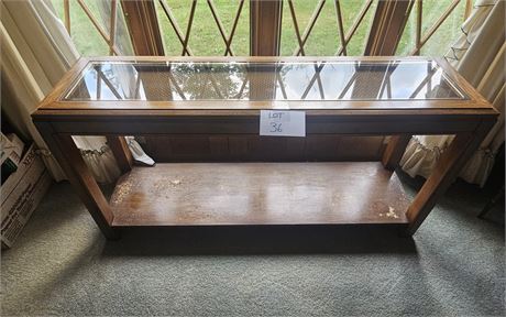 Glass Top Couch Table