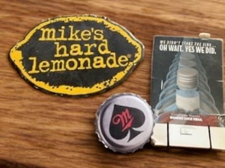 Mike's Hard Lemonade, Miller Fortune Beer Bottle Cap, Vintage Advertising