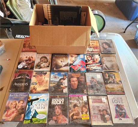 Box of DVDs