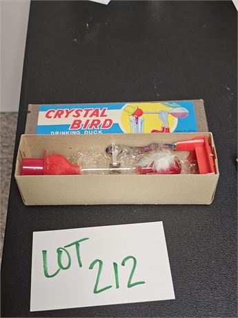 Vintage Crystal Bird Drinking Toy