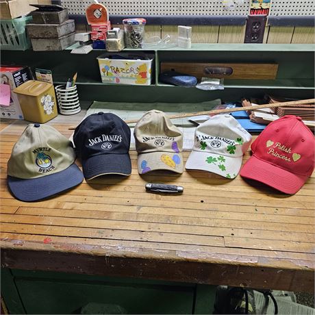 Hat Lot w/Pocket Knife