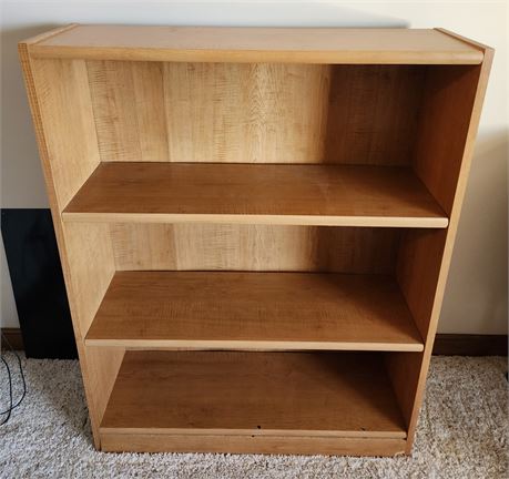 Oak Colored 3-Tier Bookshelf