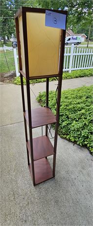 Floor Lamp With Shelves