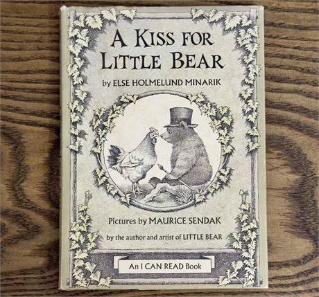 1968 1st Edition Book - A Kiss for Little Bear, Maurice Sendak, (HC, DJ)