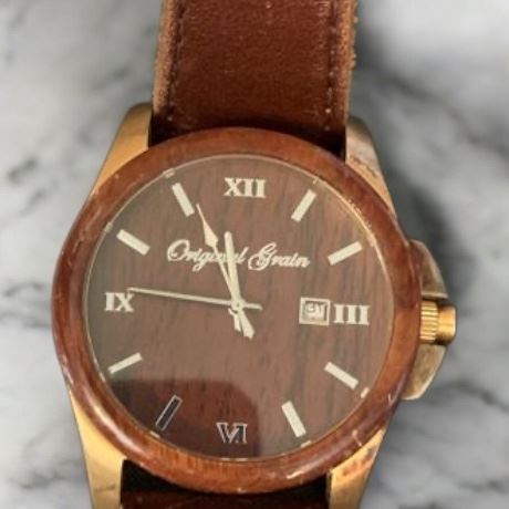 Original Grain Men's Wristwatch with Original Wood Box