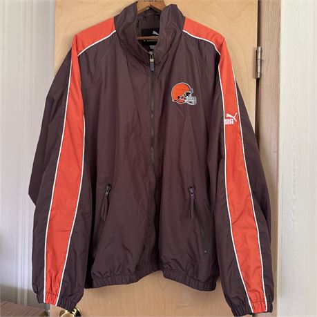 Vintage Cleveland Browns PUMA Mens Lightweight Jacket Size - XL