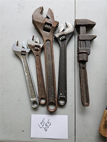 Mixed Crescent Wrench Lot