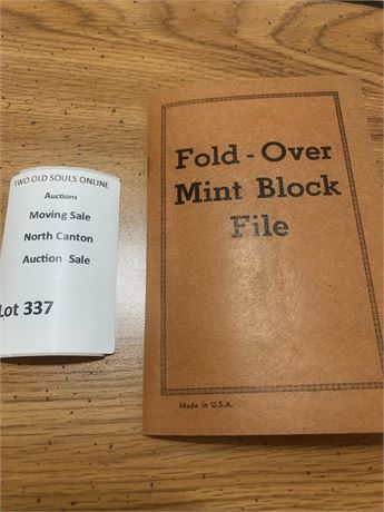 Fold-Over Mint Block File/Booklet W/Four Panels Lewis & Clark Expedition