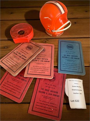 U.S. One Cent Coin Bank (Unsearched), Cleveland Browns Helmet Bank