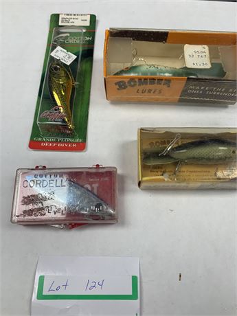 Bomber Lures and Cordell's Lure - 2 Each