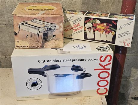 Noodle Maker, Pressure Cooker & More