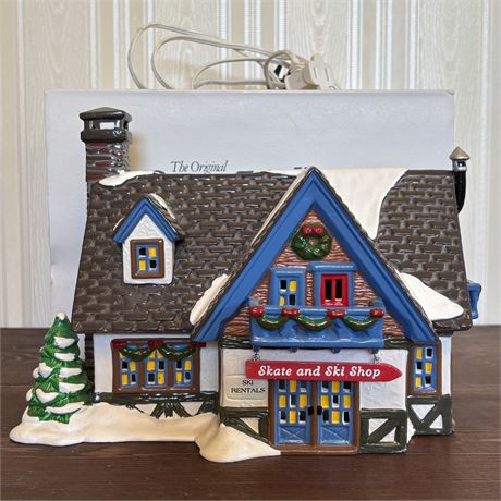 Dept. 56 The Original Snow Village “Skate and Ski Shop” 1994