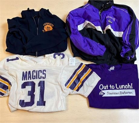 Barberton Spirit Wear Lot - Windbreaker, Jersey, T-Shirt, Zip Up Sweatshirt