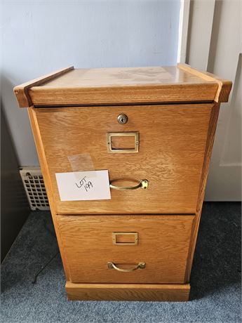 Wood File Cabinet