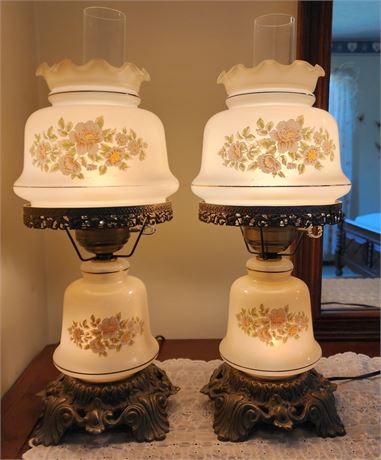 2 Hurricane Lamps