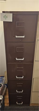 Art Metal Brown File Cabinet