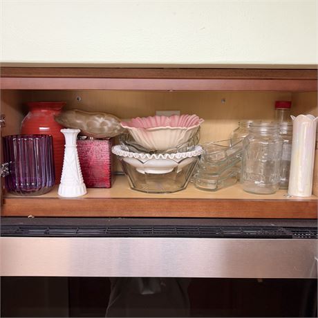 Kitchen Cupboard Cleanout - Vases, Canning Jars, Decoratives