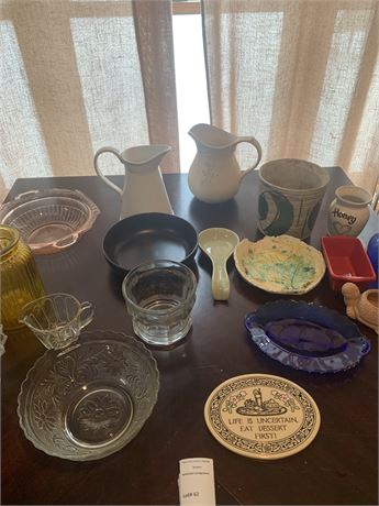 Pitcher, Planter, Plate Lot & More