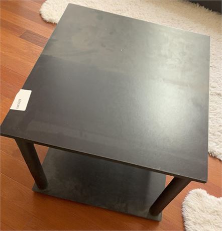Black Plastic End Table