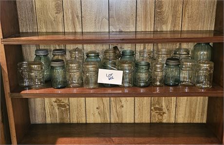 Mixed Antique Canning Jars Makers & Size Vary