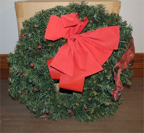 Battery Powered Lighted Wreath