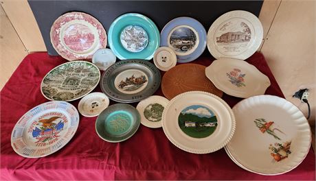 Assorted plates, platters