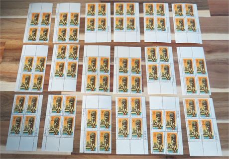 1972 US Air Mail 11 Cent Kii Statue Stamps