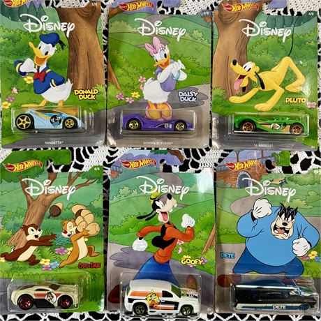 Lot of Disney Hot Wheels Cars