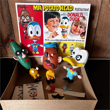 Vintage Donald Duck & Friends Mr. Potato Head Play Set in the Original Box
