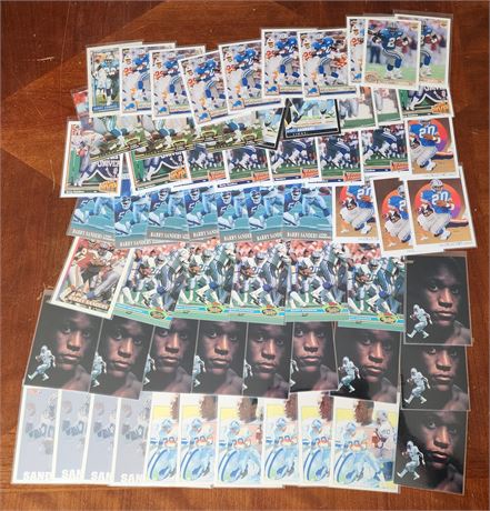 Barry Sanders Card Lot