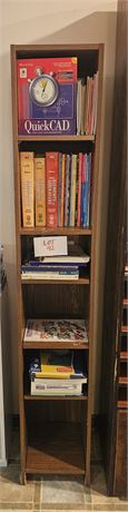 Pressed Wood Book/Storage Shelf With Coloring Books, Office Paper, Books & More