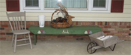 Bench, Porch Decor