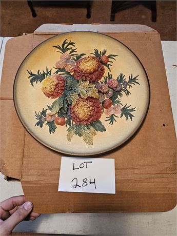 Hand-Painted Bossons Mum Wall Ornamental Plate