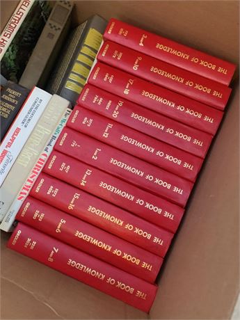 The Book of Knowledge Children's Encyclopedia Set by Grolier, Test Prep Books