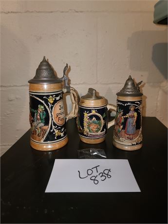 West German Steins & Lighter