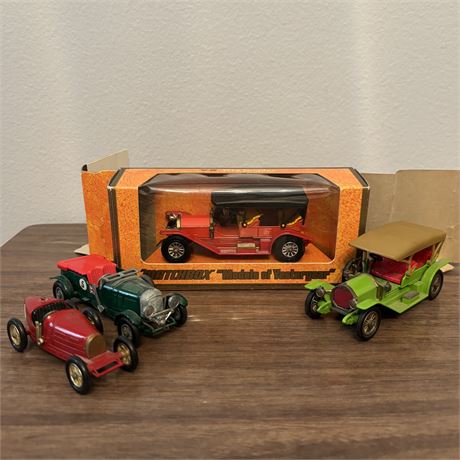 Lesney Matchbox Models of Yesteryear Lot of 4 (One w/ box)