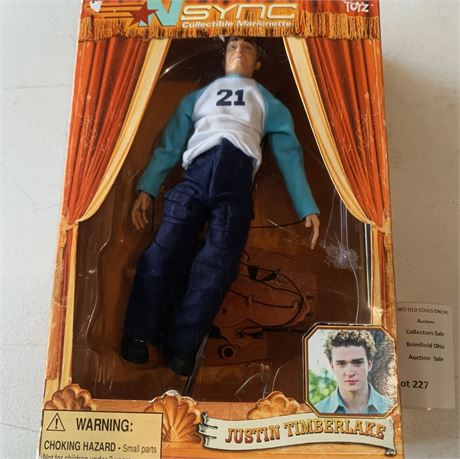 Living Toyz NSYNC Collectible Marionette Justin Timberlake W/Original Box