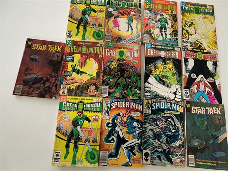 Marvel & DC Comic Books - Green Lantern, Star Trek, The Spectacular Spiderman