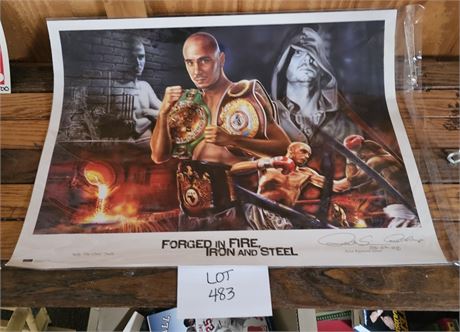 Signed Forged In Fire Raymond Simons Poster