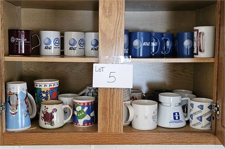 Cupboard Cleanout- Mixed Size Cups & Mugs