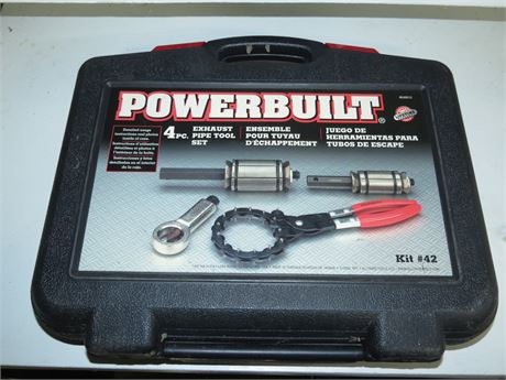 Powerbuilt 4 Piece Exhaust Pipe Tool Set