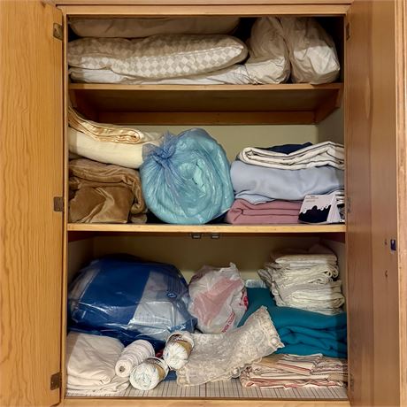 Linen Closet Cleanout - Blankets, Sheets, Pillows and More