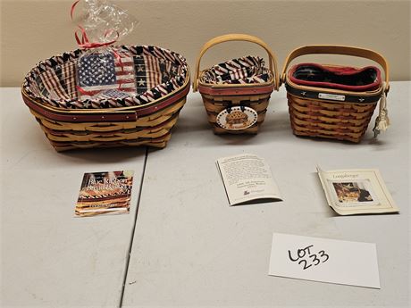 Longaberger '96 All American Basket / 2001 Inaugural Basket